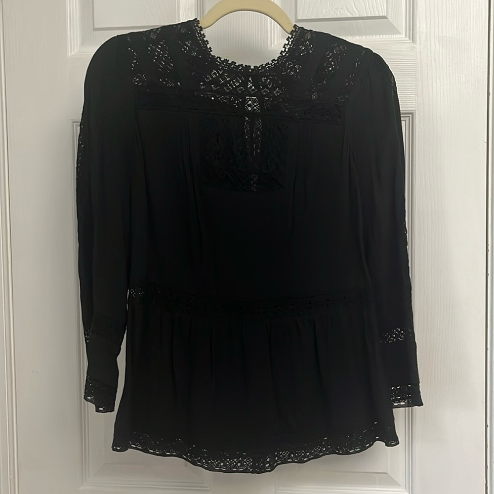 Anthropologie black blouse 00